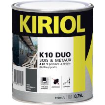 Pintura antioxidante K10 Duo COMUS Gris satinado antracita 0,75L - A013216