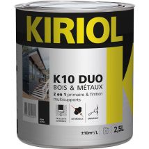 Kiriol - Pintura antioxidante K10 Duo comus Negro satinado 2,5L - A005375