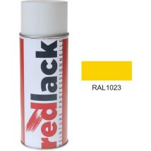 Redlack - Pintura en aerosol Amarillo tráfico ral 1023 Brillo multisuperficie