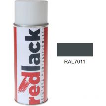 Redlack - Pintura en aerosol Gris hierro ral 7011 Brillo multisoporte