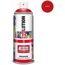 Pinty - Pintura En Spray Acrílica 520cc Ral3020 Mate Rojo Tráfico plus