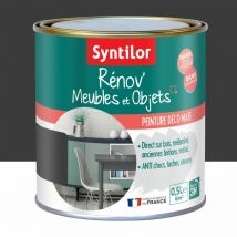 Syntilor - Pintura para muebles y carpintería Rénov' negro mate 0,5 l