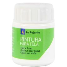 La Pajarita 114371 Vernice Tessuto, T-01, 25 Ml, Bianco