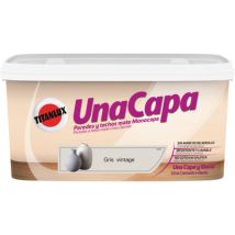 Pintura Titanlux Una Capa Gris Vintage 4L – Pintura de alta calidad para exteriores – Resistente al agua y lavable