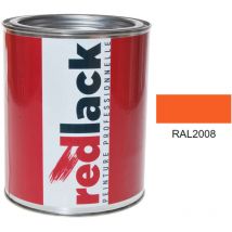 Pintura rojo claro naranja ral 2008 Mate multisoporte 1L Redlack