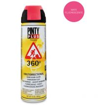 Pinty Plus - Peinture En Aérosol Pintyplus Tech 650cc Marqueur Fluo 360° Rouge T107
