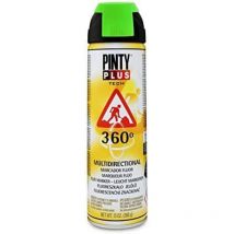 Elektro 3 - Peinture en aérosol pintyplus tech 650cc marqueur fluo 360° vert t136