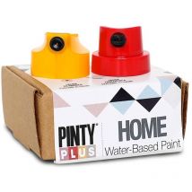 Home - cartone con 2 diffusori - rosso e giallo - Pintyplus