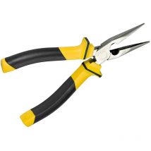 Pinza a punta piatta sottile semicircolare 160mm elettronica elettricista giallo