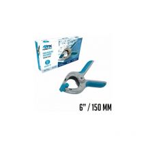 Ferrestock - FSKPRS102 12pcs pinzas de sujeción con resorte, mango antideslizante, mandíbulas giratorias, muelle extra fuerte, apertura máxima 65mm,