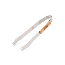 Pinza para barbacoa mango madera