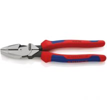 09 02 240 Pinza universale tipo forte 'Lineman's Pliers' modello americano rivestiti in materiale bicomponente bonderizzata nera 240 mm