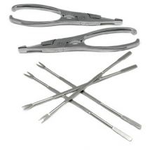 Set marisco 2 pinzas y 4 pinchos acero