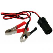 Haba - Pinzas para batería con toma de 12 v