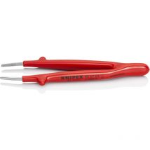 Knipex - Pinzas de precisión, aisladas, Puntas : recto, circulo, Superficie de agarre dentado, Superficie niquelado aisladas por immersión