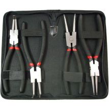 SET 4pz PINZE PER ANELLI ELASTICI INTERNI ESTERNI SEEGER 330mm PRO+ STAHLKAISER