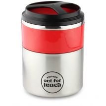 Vacuum Lunch Box Red Lid With Double Compartment - Pioneer