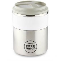 Pioneer - Vacuum Lunch Box White Lid With Double Compartment