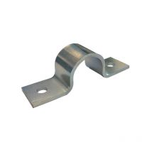 Graphskill - Pipe Saddle Clamp - Anchor - 28 mm id, 25 mm ih, 25 x 3 mm Steel zp (Zinc Plated)