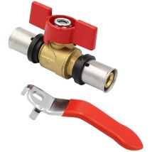 Press-Kugelhahn Absperrhahn 16x2 mm TH Kontur Verbundrohr Heizung