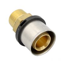 Pressfitting Übergang 26x3 mm - 1/2 Zoll ag th Kontur