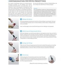Pressfitting T-Stück 26x3 20x2 16x2 mm th Kontur - Pipetec