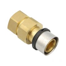 Pipetec - Pressfitting Verschraubung 32x3 mm 1 Zoll ig th Kontur