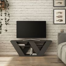 Pipralla Tv-Schrank - Anthrazit - Anthrazit - Anthrazit
