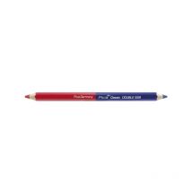 Crayon bicolore rouge et bleu - 17.5 cm - PICA MARKER