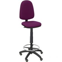Taburete Aýna bali morado ruedas de parqué