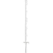 Piquet double bêche 5 isolateurs 105 blanc
