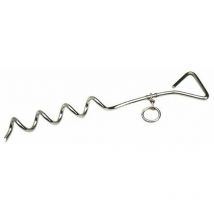 Piquet tire-bouchon d'attache pour chiens