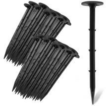 Piquets de fixation, l. 160mm, en plastique pour bâche, paillage jardin - Lot de 1000 Piquets