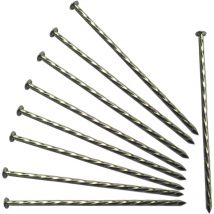 Tonchean - Piquets de tente de camping, lot de 20 piquets de bordure en métal galvanisé antirouille, pieux/ancres de paysage en spirale pour bordure