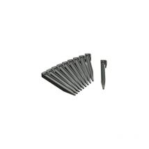 Piquets en plastique gris pour bordure de jardin 15 cm - Sachet de 10 pièces