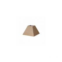 Senko - Piramide Divos Abat-jour E27 Marron 30dx13dx22h Saco-jute