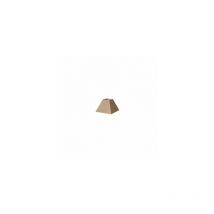 Senko - Piramide Divos Pince Abat-Jour Marron 12dx7dx10h Saco-jute
