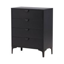 Ebuy24 - Piring commode4 tiroirs noir.