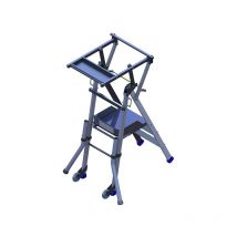Matisère - Escabeau pirl 6 marches - Hauteur max. de travail 3.50m - PIRL6RM/STO