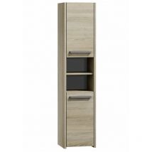 Topeshop - pisa - Armoire de salle de bains style moderne -170x40x30cm - Meuble colonne salle de bains - Rangement salle de bains
