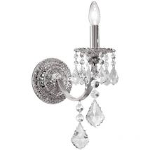 Pisani crystal Kristallkerzen-Wandleuchte Chrom - Kolarz