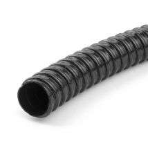 Pisces - 5 Metres Of 25mm Corrugated Flexible Black Pond Hose Pipe