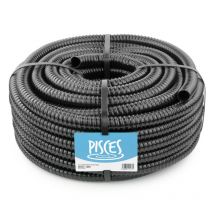 Pisces - 30 Metres Of 25mm Corrugated Flexible Black Pond Hose Pipe