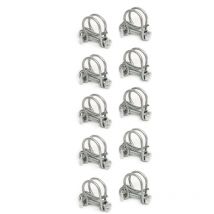 Double Wire Hose Clips to fit 12.5mm (0.5in) Pipe (10 pack) - Pisces