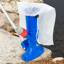 Pisces Pond Vacuum Pool Cleaner Algae Brush Sludge Remover Dirt Brush Water Vac With Net