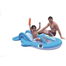 Piscina bambini balena con scivolo 210x130x35cm