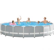 Iperbriko - Piscina con telaio 366 x 99 cm, 8592 lt
