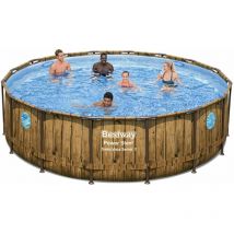Bestway - Piscina con telaio e pompa filtro 488x122h 56725