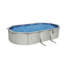 Bestway - Piscina Desmontable Ovalada con Pared de Acero Reforzada Hydrium 500x360x120 cm con Depuradora de Arena de 3.028 l/h