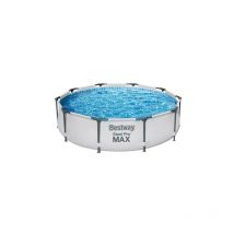 Bestway - Piscina Desmontable Tubular Steel Pro Max 305x76 cm con Depuradora Cartucho 1.249 l/h
